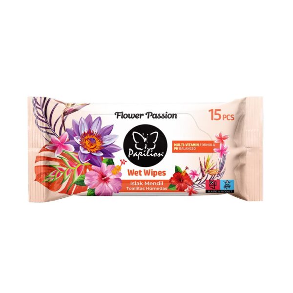 Papilion Travel Wipe - Flower Passion