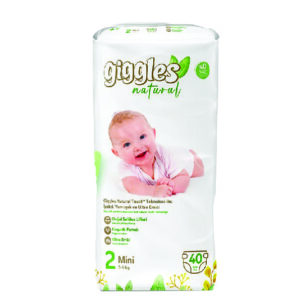 GIGGLES NATURAL TWIN NO: 2 MINI 40 PCS