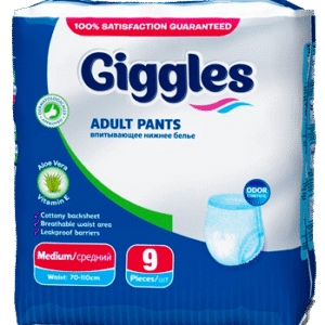 GIGGLES ADULT PANT MEDIUM 9 PCS