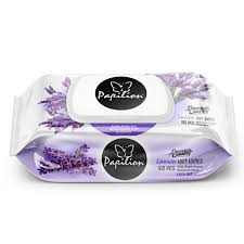 PAPILION WET WIPES LAVANDER 100pcs