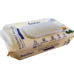 PAPILION FLUSHABLE WIPE 44 PCS CHAMOMILE